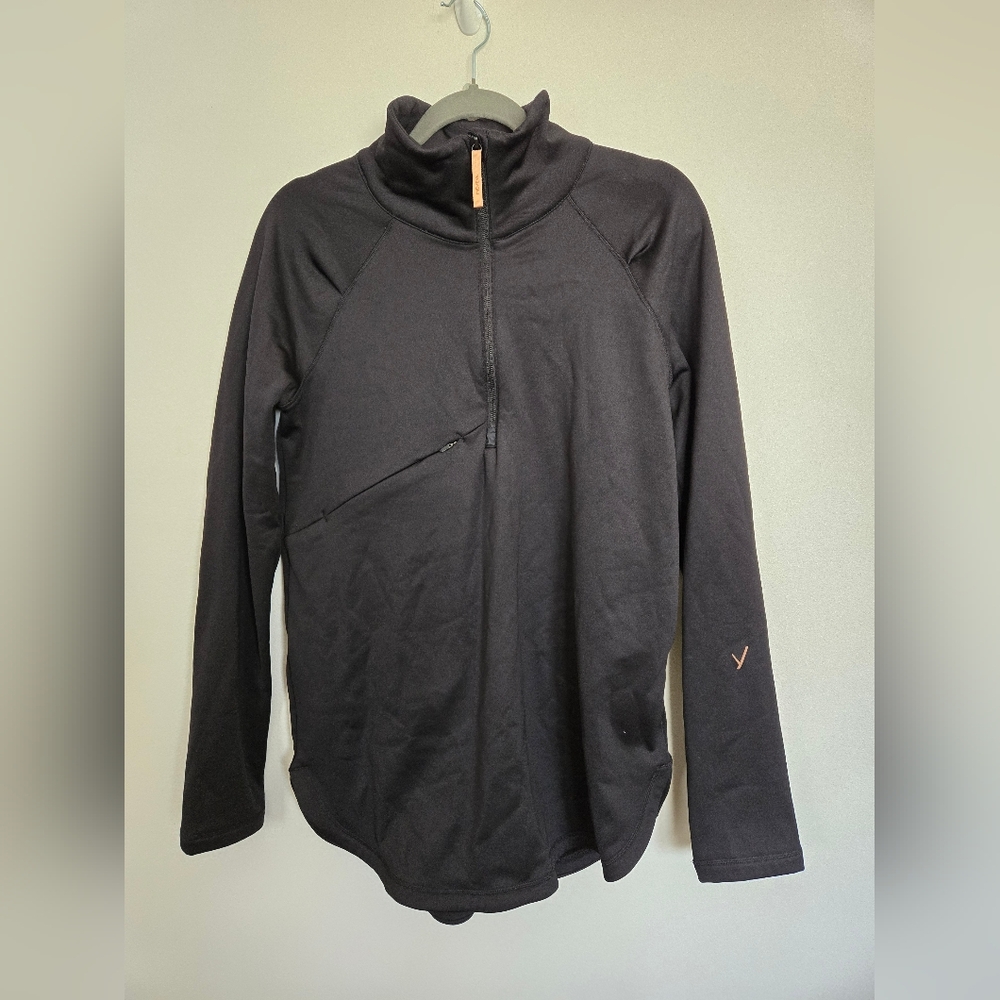 Black Quarter-Zip Pullover - image 1